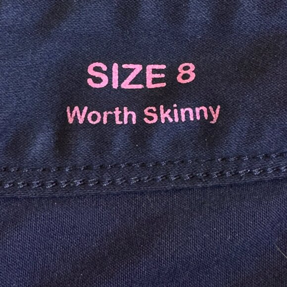 Lilly Pulitzer Worth Skinny Jeans Midnight Navy Blue Mid Rise Women's 5 Pocket 8 - Picture 9 of 12